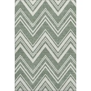 Luxury Washable Indoor/Outdoor The Reserve Sage 3\' x 5\' Rug