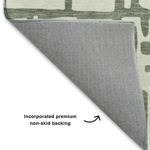 Luxury Washable Indoor/Outdoor The Reserve Basil 2\'6\" x 3\'10\" Rug