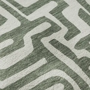 Luxury Washable Indoor/Outdoor The Reserve Basil 2\'6\" x 3\'10\" Rug