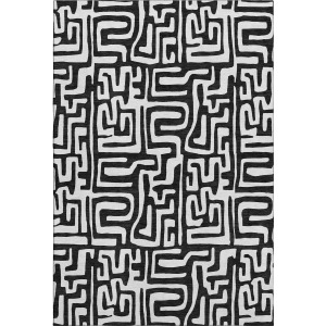 Luxury Washable Indoor/Outdoor The Reserve Black Rug