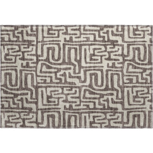 Luxury Washable Indoor/Outdoor The Reserve Chocolate Rug