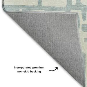 Luxury Washable Indoor/Outdoor The Reserve Denim 8\' x 10\' Rug