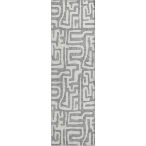 Luxury Washable Indoor/Outdoor The Reserve Gray 2'3