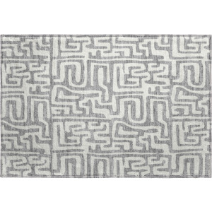 Luxury Washable Indoor/Outdoor The Reserve Gray Rug