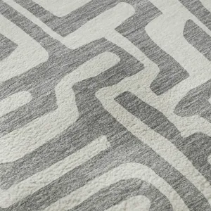 Luxury Washable Indoor/Outdoor The Reserve Gray 3\' x 5\' Rug