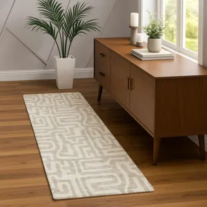 Luxury Washable Indoor/Outdoor The Reserve Taupe 2\'3\" x 7\'6\" Runner Rug
