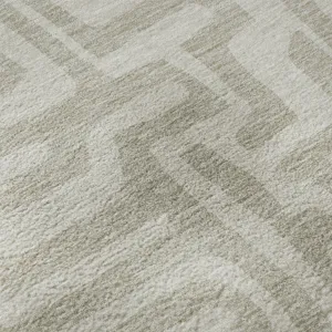 Luxury Washable Indoor/Outdoor The Reserve Taupe 8\' x 8\' Round Rug