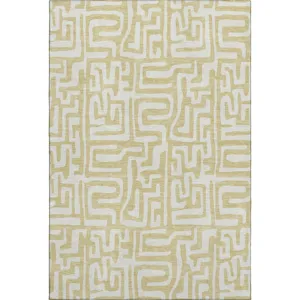 Luxury Washable Indoor/Outdoor The Reserve Wheat 3\' x 5\' Rug