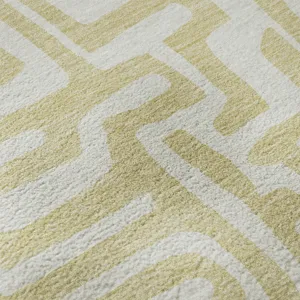 Luxury Washable Indoor/Outdoor The Reserve Wheat 3\' x 5\' Rug