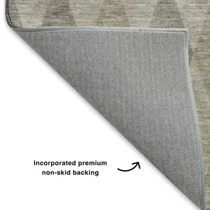 Luxury Washable Indoor/Outdoor The Reserve Beige 9\' x 12\' Rug