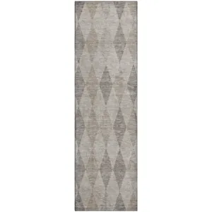 Luxury Washable Indoor/Outdoor The Reserve Beige 2\'3\" x 7\'6\" Runner Rug