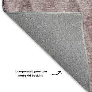 Luxury Washable Indoor/Outdoor The Reserve Blush 8\' x 10\' Rug