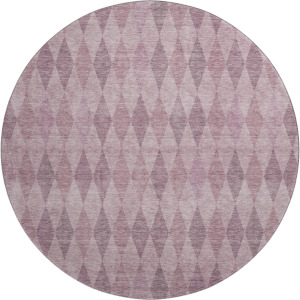 Luxury Washable Indoor/Outdoor The Reserve Blush 8' x 8' Round Rug