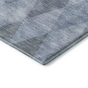Luxury Washable Indoor/Outdoor The Reserve Denim 10\' x 14\' Rug