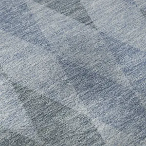 Luxury Washable Indoor/Outdoor The Reserve Denim 10\' x 14\' Rug