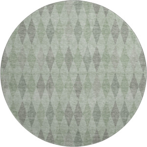 Luxury Washable Indoor/Outdoor The Reserve Fern 8' x 8' Round Rug