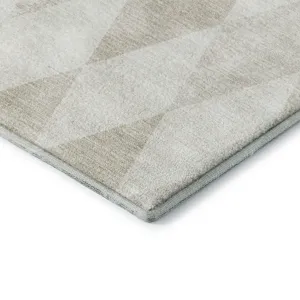 Luxury Washable Indoor/Outdoor The Reserve Ivory 3\' x 5\' Rug