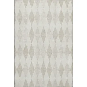 Luxury Washable Indoor/Outdoor The Reserve Ivory 3\' x 5\' Rug