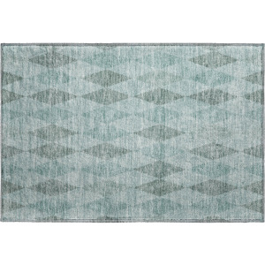 Luxury Washable Indoor/Outdoor The Reserve Teal Rug