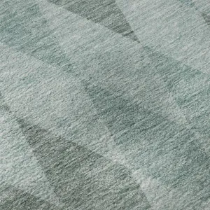 Luxury Washable Indoor/Outdoor The Reserve Teal 1\'8\" x 2\'6\" Rug