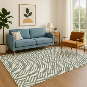 Luxury Washable Indoor/Outdoor The Reserve Basil 8\' x 10\' Rug