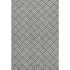 Luxury Washable Indoor/Outdoor The Reserve Charcoal Rug