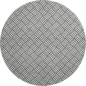 Luxury Washable Indoor/Outdoor The Reserve Charcoal 8' x 8' Round Rug