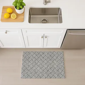 Luxury Washable Indoor/Outdoor The Reserve Charcoal 1\'8\" x 2\'6\" Rug