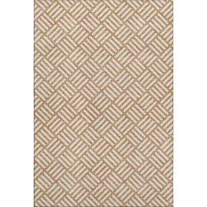 Luxury Washable Indoor/Outdoor The Reserve Copper 5\' x 7\'6\" Rug