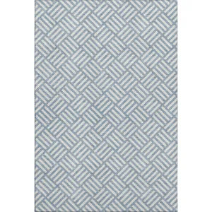 Luxury Washable Indoor/Outdoor The Reserve Denim 2\'6\" x 3\'10\" Rug