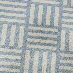 Luxury Washable Indoor/Outdoor The Reserve Denim 1\'8\" x 2\'6\" Rug