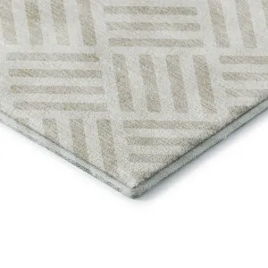 Luxury Washable Indoor/Outdoor The Reserve Ivory 9\' x 12\' Rug