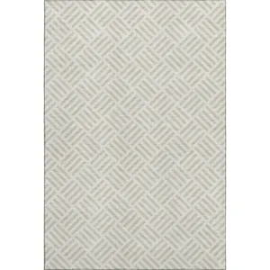 Luxury Washable Indoor/Outdoor The Reserve Ivory 9\' x 12\' Rug