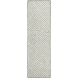 Luxury Washable Indoor/Outdoor The Reserve Ivory 2\'3\" x 7\'6\" Runner Rug