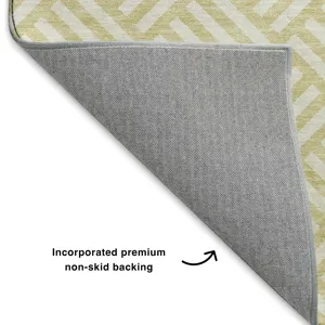 Luxury Washable Indoor/Outdoor The Reserve Wheat 2\'6\" x 3\'10\" Rug