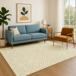 Luxury Washable Indoor/Outdoor The Reserve Wheat 2\'6\" x 3\'10\" Rug