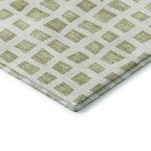 Luxury Washable Indoor/Outdoor The Reserve Aloe 2\'3\" x 7\'6\" Runner Rug