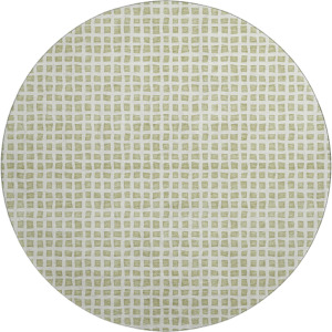Luxury Washable Indoor/Outdoor The Reserve Aloe 8' x 8' Round Rug