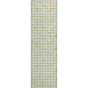 Luxury Washable Indoor/Outdoor The Reserve Aloe 2\'3\" x 7\'6\" Runner Rug