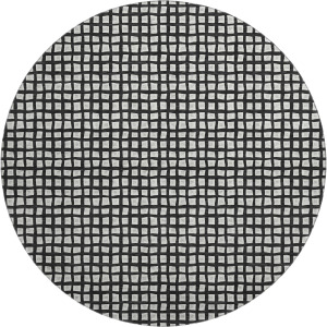 Luxury Washable Indoor/Outdoor The Reserve Black 8' x 8' Round Rug