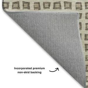 Luxury Washable Indoor/Outdoor The Reserve Brown 9\' x 12\' Rug