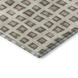Luxury Washable Indoor/Outdoor The Reserve Brown 9\' x 12\' Rug
