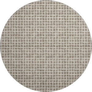 Luxury Washable Indoor/Outdoor The Reserve Brown 8' x 8' Round Rug