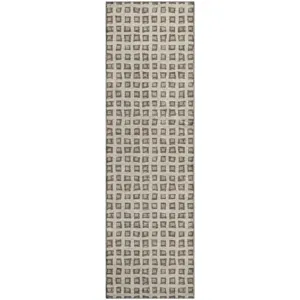 Luxury Washable Indoor/Outdoor The Reserve Brown 2\'3\" x 7\'6\" Runner Rug