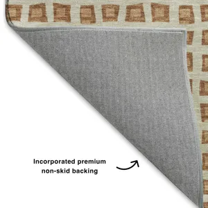 Luxury Washable Indoor/Outdoor The Reserve Copper 10\' x 14\' Rug