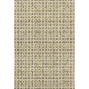 Luxury Washable Indoor/Outdoor The Reserve Gold 8\' x 10\' Rug