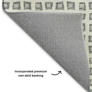 Luxury Washable Indoor/Outdoor The Reserve Gray 8\' x 8\' Round Rug