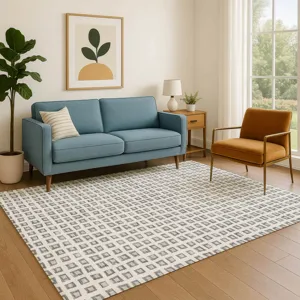 Luxury Washable Indoor/Outdoor The Reserve Gray 3\' x 5\' Rug
