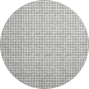 Luxury Washable Indoor/Outdoor The Reserve Gray 8\' x 8\' Round Rug