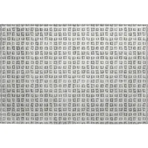 Luxury Washable Indoor/Outdoor The Reserve Gray 1\'8\" x 2\'6\" Rug